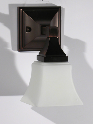 Arts & Crafts Sconces with Frosted Shade
